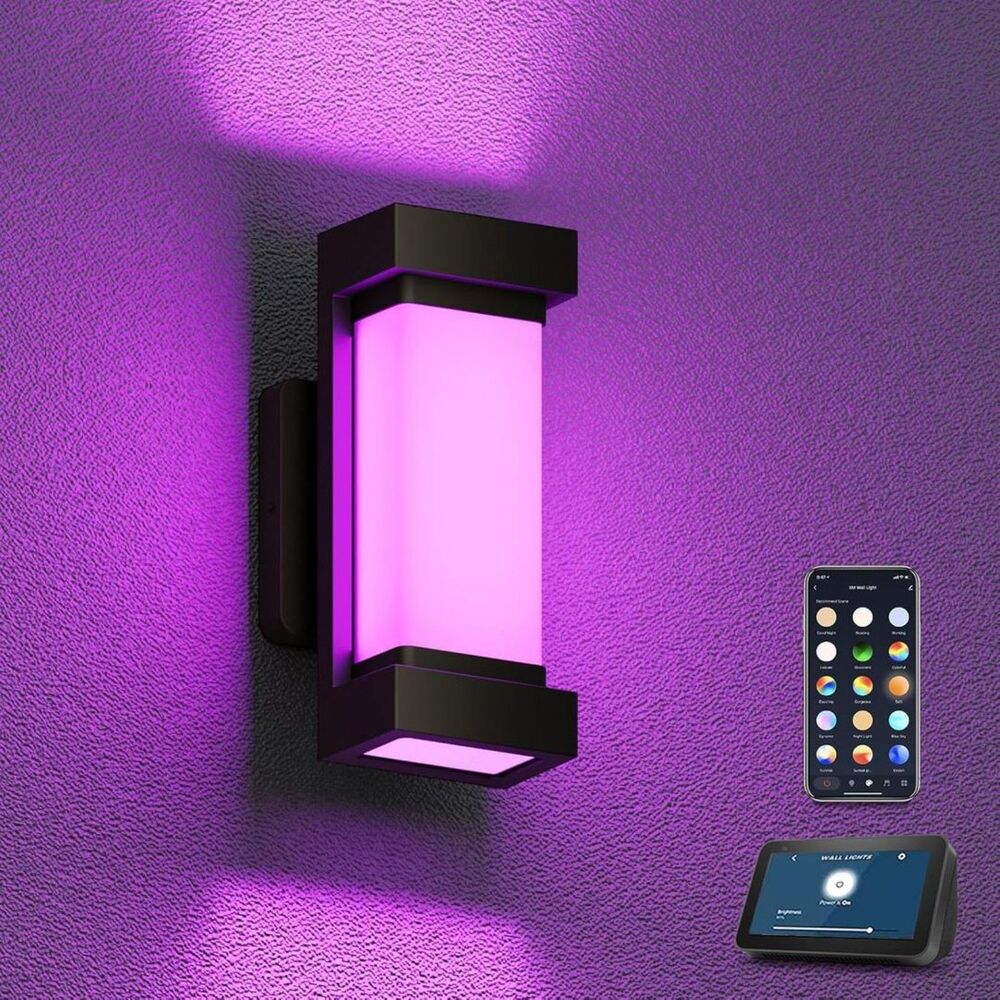 XMCOSY+ Outdoor Wall Lights 2100LM Smart LED Porch Lights Outdoor